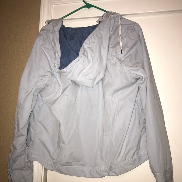 F21 light blue Windbreaker Jacket - Picture 2 of 3
